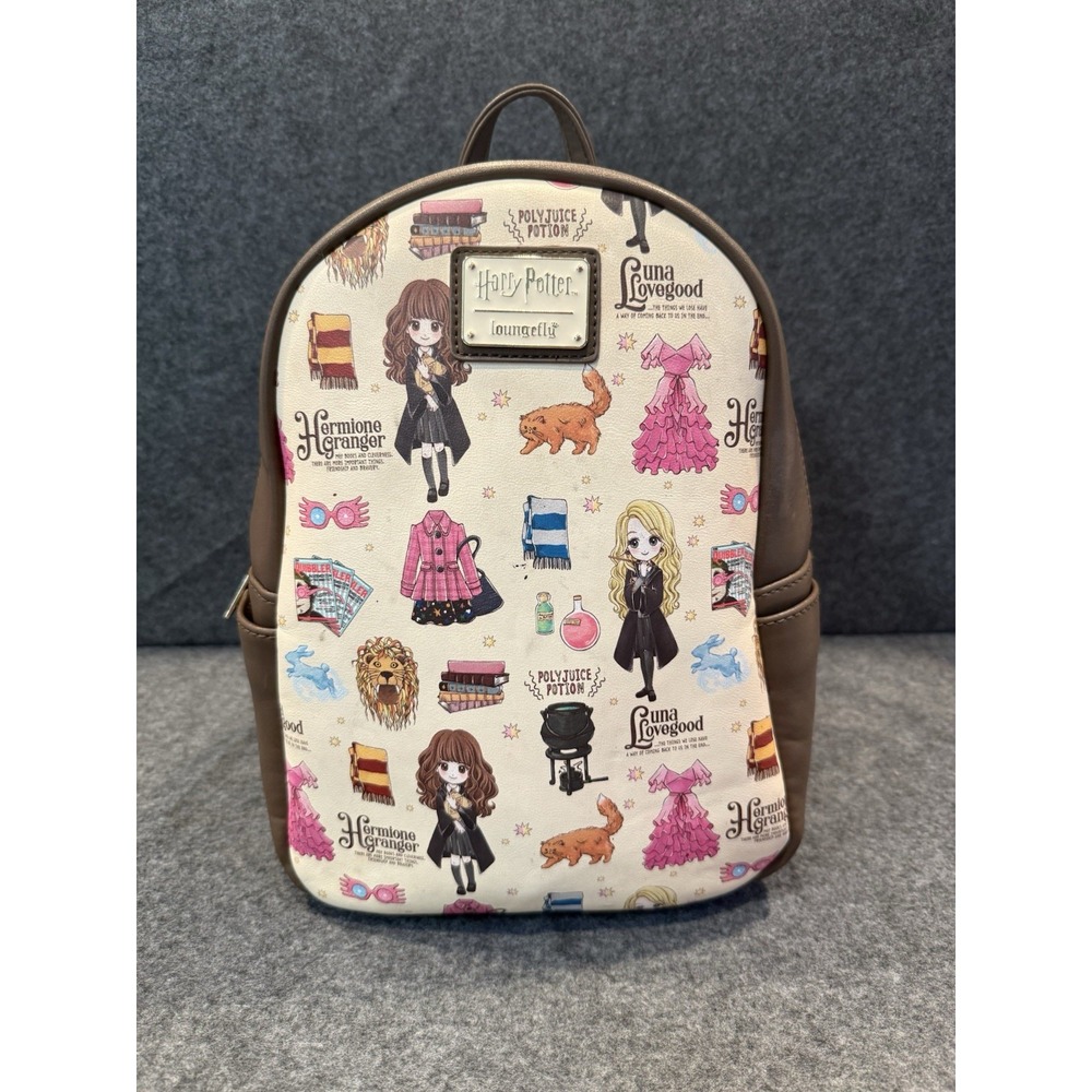 Loungefly Harry Potter Luna Lovegood & Hermione Granger Mini Backpack READ